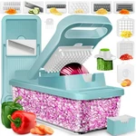Prepnaturals Vegetable Chopper & Mandoline Slicer - 12 1, Blue/white. Fixed Price $24.45.