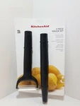 New Set Of 2 Kitchenaid Y Peeler And Euro (black). Fixed Price $11.99.