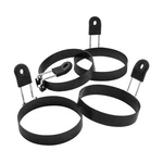 Cotey Large 3.5" Nonstick Egg Rings Set Of 4, Round Crumpet Mold Shaper .... Fixed Price $20.49.