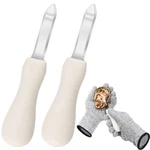 Oyster Shucking Knife 2 Pack Shucker Set With Professional Grade.... Fixed Price $14.12.