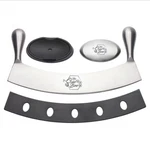 The Bold Bee 12 Stainless Mezzaluna Blade W/ Black Cover And Soap. Fixed Price $29.00.