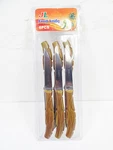 Stainless Steel Paring Knife Set 6 Pc Chefs Coring Kitchen Fruit Peeling Knives. Fixed Price $7.99.