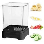 Gengcang Fruit Slicer Cup For Strawberry, Banana, 3.6*3.6*4.5, Black. Fixed Price $13.35.