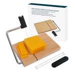 Kitchendao Replaceable Wire Cheese Slicer With Board, Tightness Natural Wood. Fixed Price $37.04.