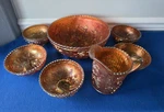 7 Piece Set Imperial Open Rose Marigold Fruit Salad Bowls Pitcher Serving. Fixed Price $49.99.
