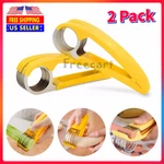 2PCS Banana Slicer Fruit Knife Veggie Cutter Kitchen Bar Tool Stainless Steel. Fixed Price $8.75.