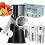 Ourokhome Manual Rotary Cheese Grater - Round Mandoline Drum Slicer. Fixed Price $46.27.