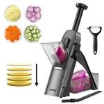 Qykic Safe Mandoline Slicer: Adjustable Thickness, Potato/vegetable Food Cutter. Fixed Price $44.18.