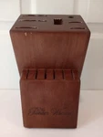 The Pioneer Woman Red Rosewood Block. 14 Piece. No Knives.. Fixed Price $9.99.