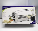 Progressive Deluxe Stainless Steel Frame Potato Cutter, 2 Size French Fries. Fixed Price $14.00.