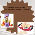 Vegetables Slicer For Apple & Mini Blender Smoothie Pack(bulk 3 Sets). Fixed Price $85.60.