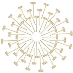 Domg 50 Pieces Mini Wooden Hammers Educational Pounding Toy Mallets For Kids. Fixed Price $29.78.