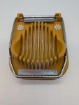 Vtg Retro Egg Slicer 70'S Yellow Golden W/daisies Travco. Fixed Price $16.99.