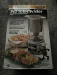 1992 Presto 02940 Pro Tater Twister Electric Curly Cutter Cutting Discs. Fixed Price $140.00.