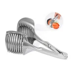 Tomato Slicer Lemon Cutter, Multipurpose Tools For Soft Skin 7*3IN, Silver. Fixed Price $18.07.