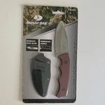 Mossy Oak 7 Stainless Steel Burgundy Rubber Handle Camping Knife. Fixed Price $6.99.