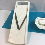 Vegetable Slicer Kitchen Living Mandoline 5 Attachments Blades Soft Grip Handle. Fixed Price $22.00.