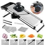 Niosavm Commercial Mandoline Slicer, Stainless Steel Vegetable Non-slip. Fixed Price $72.79.