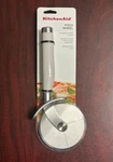 New Kitchenaid Stainless Steel Blade Pizza Wheel Cutter W/ Finger Guard Gray. Fixed Price $19.95.