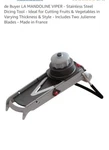De Buyer MANDOLINE19.3 Viper Cube 2.0 France Slicer. Fixed Price $79.00.