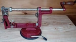 Back Basics Apple Potato Peeler Suction Base Hand Crank Red Kitchen Tool. Fixed Price $17.00.