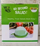 60 Second Salad Maker Bowl Chopper Slicer Cutter W/ Juice Moat New. Fixed Price $14.98.