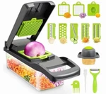 Vegetable Chopper 13 In With 8 Exchangeable Blade. Fixed Price $14.99.
