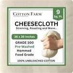 Cotton Farm Grade 100 Xl Cheese Cloth For Straining & Yard, Natural Beige. Fixed Price $12.87.