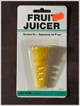 Fox Run Craftsmen Citrus Juicer 5511 Nos Yellow Plastic Hong Kong 1988. Fixed Price $8.90.
