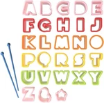 Cutezcute 28 Pieces Bento Ham Cheese Carrot Cutter Letters S-3722. Fixed Price $8.99.