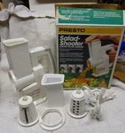 * Presto - Salad Shooter Model 2910 Original Box Slicer & Shredder Works. Fixed Price $28.88.