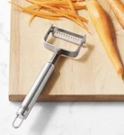 Kuhn Rikon Stainless Steel Julienne Peeler Slicer Switzerland 6 3/4" X 2 1/8". Fixed Price $17.44.