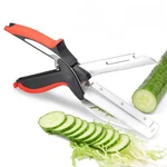 Vegetable Scissors And Food Cutter - Kitchen Shears With Cutting Board, Quick.... Fixed Price $13.37.