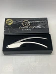 Gourmet Easy Garlic Press Stainless Steel W/ Detachable Handle For Fine Mincing. Fixed Price $27.99.