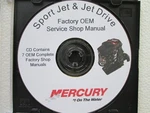 Mercury Sport Jet & Drive Master Service Shop Manuals. Fixed Price $42.95.