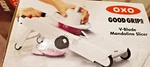 New Oxo Good Grips 1155700 Plastic V-blade Mandoline Slicer Stainlesssteel. Fixed Price $45.00.