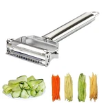 Stainless Steel Julienne Peeler Vegetable Double Blade Slicer Pro. Fixed Price $11.95.