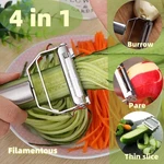 1P-STAINLESS Steel Peeler Multi-use Fruit & Vegetable For Home Kitchen. Fixed Price $14.99.
