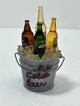 Cardinal Inc Miniature Ice-cold Beer Bucket With Bottle Pate/cheese Spreaders. Fixed Price $11.20.