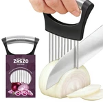Zaszo Onion For Slicing, Stainless Steel Slicer Holder, Sl.... Fixed Price $17.35.