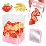 Gengcang 3-IN-1 Strawberry Banana & Egg Slicer Cup 3.6*3.6*4.5, Pink. Fixed Price $11.94.