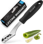 Zulay Kitchen Jalapeno Corer & Seed Remover Silver, Rustic Copper, Gold. Fixed Price $21.46.