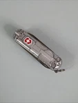 New Victorinox Swiss Army 58MM Knife Silvertech Signature Lite 0.6226.T7. Fixed Price $55.00.