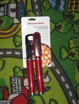 Kitchenaid Manual Can Opener With Bottle Stainless Steel 8.3" Bright Red. Fixed Price $11.99.