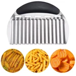 Jayvar Large Crinkle French Fry Cutter, Potato Slicer Wa.... Fixed Price $17.99.