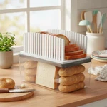 Adjustable Bread Slicer With Compact Box Effortless Slicing & Storage. Fixed Price $59.14.