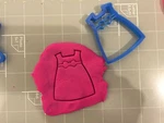 Newborn Baby Girl Dress Cookie Cutter. Fixed Price $7.50.