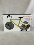 Bicycle Pizza Cutter Non-stick Dual Stainless Steel Wheels W/ Stand. Fixed Price $10.00.
