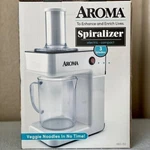 Aroma Electric Spiralizer Vegetable Noodle Maker Zoodle Slicer Cutter Nib. Fixed Price $35.00.