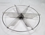 Pie Cutter Six Slice Made Usa Stainless Steel / Toppo Mfg Co. Chatsworth Ca). Fixed Price $18.99.
